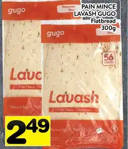 Supermarché PA Pain Mince Lavash Gugo | Flatbread offer