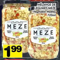 Supermarché PA MÉLANGE DE LÉGUMES MEZE | VEGETABLE MEDLEY offer