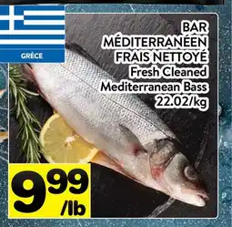 Supermarché PA BAR MÉDITERRANÉEN FRAIS NETTOYÉ | Fresh Cleaned Mediterranean Bass offer