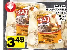 Supermarché PA PAIN SAJ (BLANC OU BLÉ ENTIER) |BREAD offer