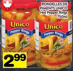 Supermarché PA RONDELLES DE PIMENTS UNICO | Hot Pepper Rings offer