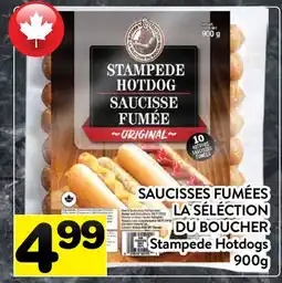 Supermarché PA SAUCISSES FUMÉES LA SÉLÉCTION DU BOUCHER | STAMPEDE HOTDOGS offer