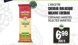 Marches Tau CHEDDAR BIOLOGIQUE L'ANCETRE offer