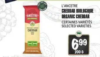 Marches Tau CHEDDAR BIOLOGIQUE L'ANCETRE offer