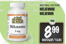 Marches Tau NATURAL FACTORS MÉLATONINE offer