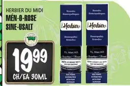 Marches Tau MÉN-O-ROSE HERBIER DU MIDI offer