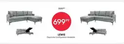 Meubles RD Lewis - Sectional with Right-Side Chaise and Storage offer
