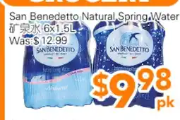 Ample Food Market San Benedetto Natural Spring Water offer
