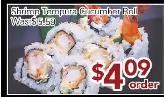 Ample Food Market Shrimp Tempura Cucumber Roll offer