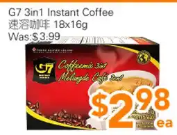 Ample Food Market G7 3 in 1 Instant coffee offer