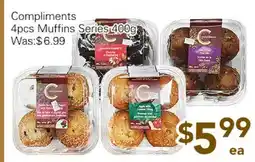 Ample Food Market Compliments 4pcs Muffins Series offer