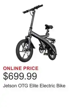 Costco Jetson OTG Elite Electric Bike offer