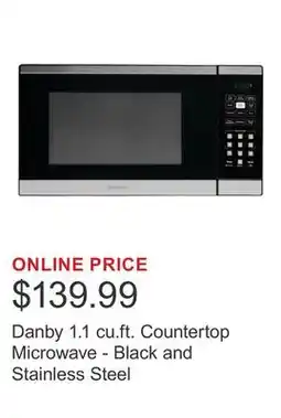 Costco Danby 1.1 cu.ft. Countertop Microwave - Black and Stainless Steel offer