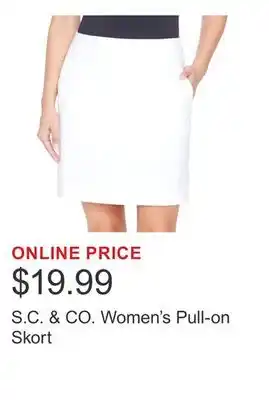 Costco S.C. & CO. Women's Pull-on Skort offer