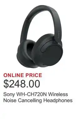 Costco Sony WH-CH720N Wireless Noise Cancelling Headphones offer