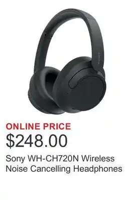 Costco Sony WH-CH720N Wireless Noise Cancelling Headphones offer