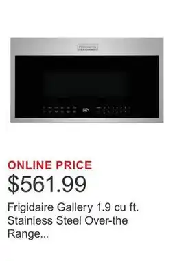 Costco Frigidaire Gallery 1.9 cu ft. Stainless Steel Over-the Range Microwave with Convection offer