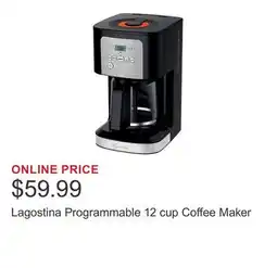 Costco Lagostina Programmable 12 cup Coffee Maker offer