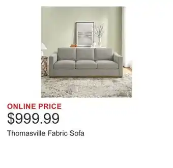 Costco Thomasville Fabric Sofa offer
