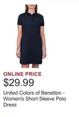 Costco United Colors of Benetton - Women's Short Sleeve Polo Dress offer