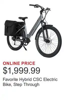Costco Favorite Hybrid CSC Electric Bike, Step Through offer