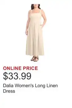 Costco Dalia Women's Long Linen Dress offer