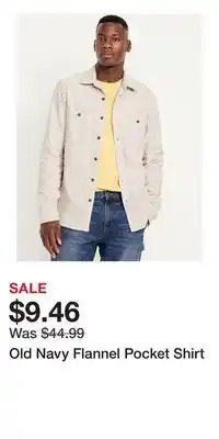 Old Navy Old Navy Flannel Pocket Shirt offer