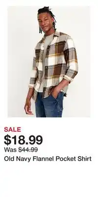 Old Navy Old Navy Flannel Pocket Shirt offer