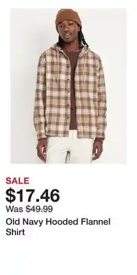 Old Navy Old Navy Hooded Flannel Shirt offer