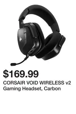 Newegg CORSAIR VOID WIRELESS v2 Gaming Headset, Carbon offer