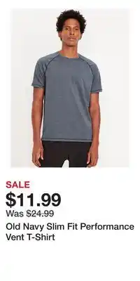 Old Navy Old Navy Slim Fit Performance Vent T-Shirt offer