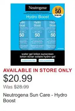 Costco Neutrogena Sun Care - Hydro Boost offer