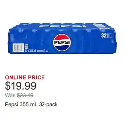 Costco Pepsi 355 mL 32-pack offer
