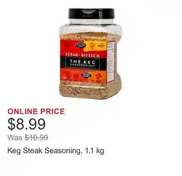 Costco Keg Steak Seasoning, 1.1 kg offer