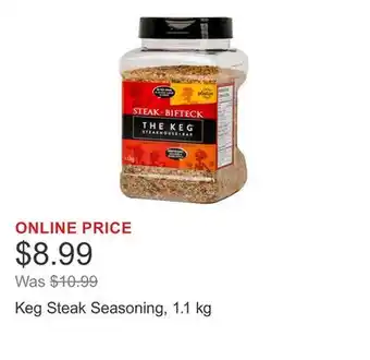 Costco Keg Steak Seasoning, 1.1 kg offer