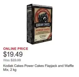 Costco Kodiak Cakes Power Cakes Flapjack and Waffle Mix, 2 kg offer