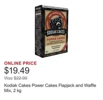 Costco Kodiak Cakes Power Cakes Flapjack and Waffle Mix, 2 kg offer