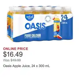 Costco Oasis Apple Juice, 24 x 300 mL offer