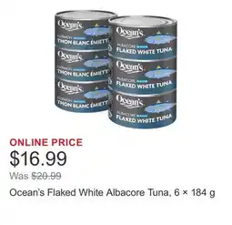 Costco Ocean's Flaked White Albacore Tuna, 6 × 184 g offer