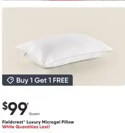 Sleep Country Fieldcrest Luxury Microgel Pillow offer