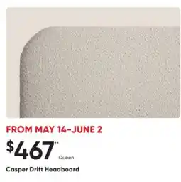 Sleep Country Casper Drift Headboard offer