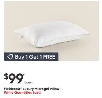 Dormez Vous Fieldcrest Luxury Microgel Pillow offer