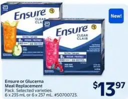 Walmart Ensure or glucerna meal replacement offer