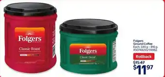 Walmart Folgers ground coffee offer