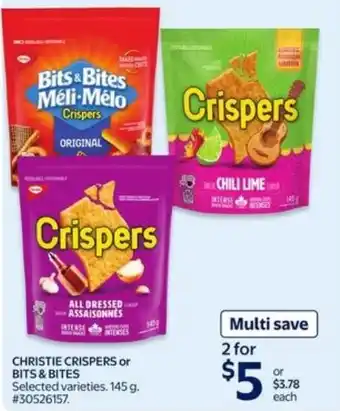 Walmart Christie crispers or bits & bites offer