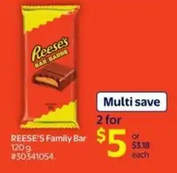 Walmart Reese's family bar offer