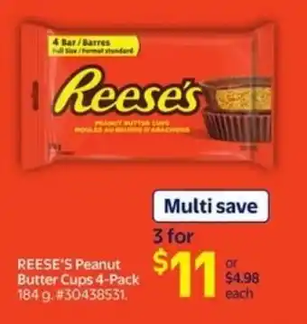 Walmart Reese's peanut butter cups offer