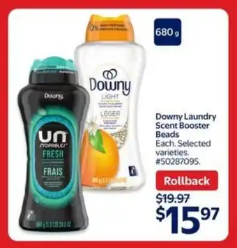 Walmart Downy laundry scent booster beads offer