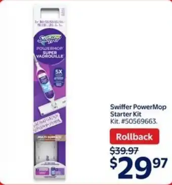 Walmart Swiffer powermop starter kit offer