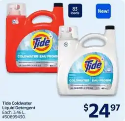 Walmart Tide coldwater liquid detergent offer